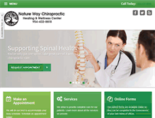 Tablet Screenshot of naturewaychiropractic.com